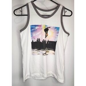 NEW Old Navy Boys White Tank Top Graphic Tee Skateboarding Print Size‎ Medium